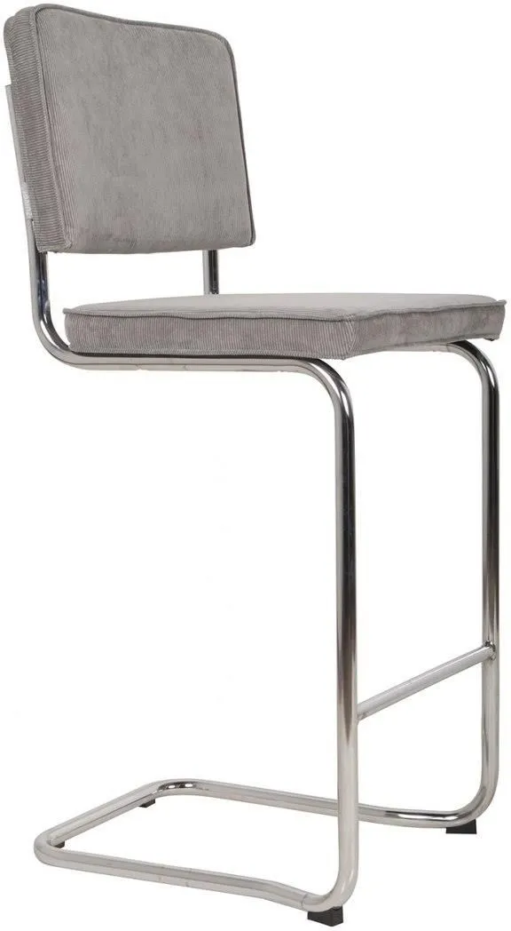 Zuiver Stołek Barowy Ridge Kink W Kolorze Jasno Szarym 1341