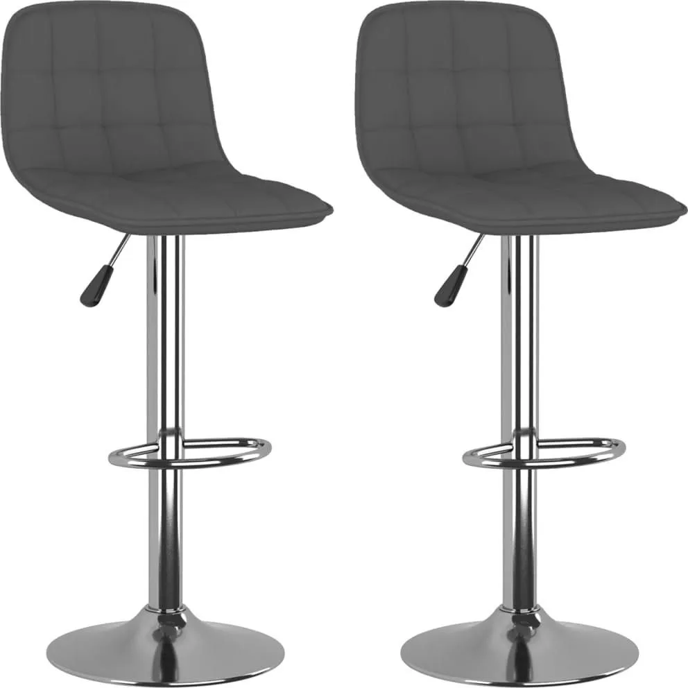 Vidaxl Hokery 2 Szt. Ciemnoszare Obite Tkaniną 13452-333946